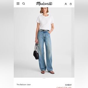 Madewell The Balloon Jean Sz 20